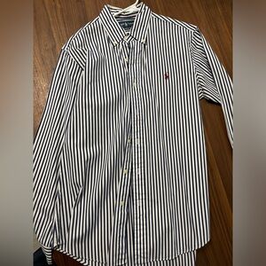 COPY - Ralph Lauren blue stripped dress shirt